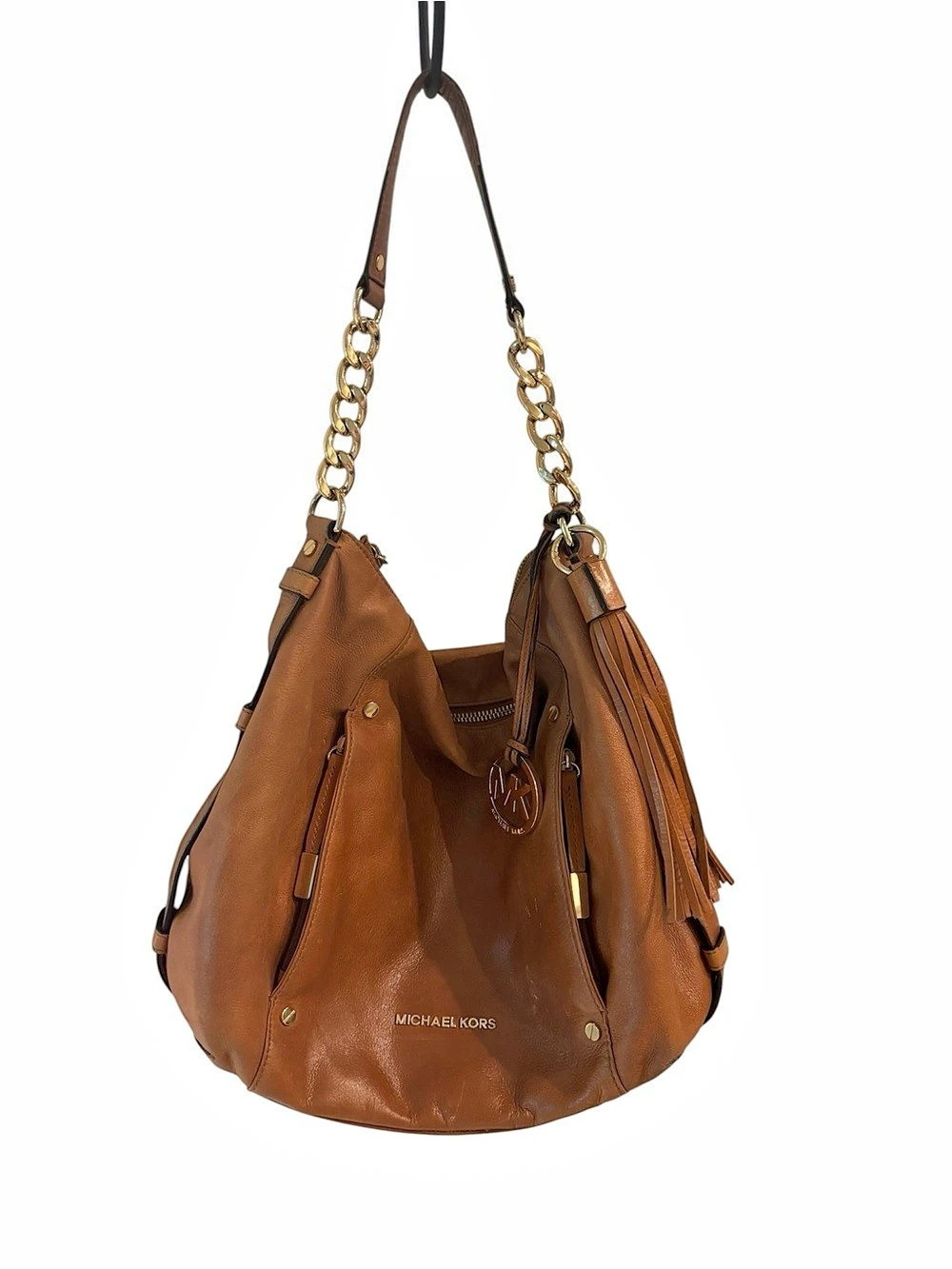 Michael Kors Fulton Large Hobo Bag Brown Leather